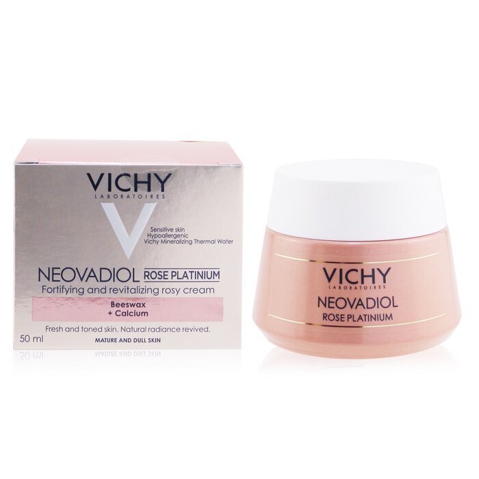 Vichy Neovadiol Rose Platinium Stärkende und revitalisierende Rosy Cream – Tagescreme (für reife und stumpfe Haut) 50 ml