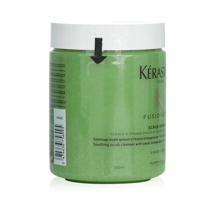 Kerastase Fusio-Scrub Scrub Apaisant Beruhigendes Peeling-Reinigungsmittel mit süßer Orangenschale (für alle Haar- und Kopfhauttypen, auch für empfindliche Kopfhaut) 500 ml/16,9 oz