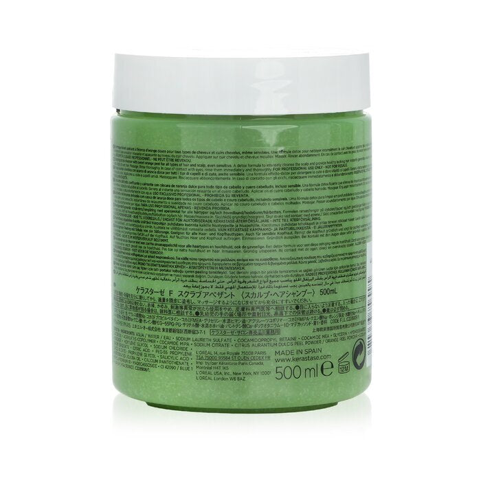 Kerastase Fusio-Scrub Scrub Apaisant Beruhigendes Peeling-Reinigungsmittel mit süßer Orangenschale (für alle Haar- und Kopfhauttypen, auch für empfindliche Kopfhaut) 500 ml/16,9 oz