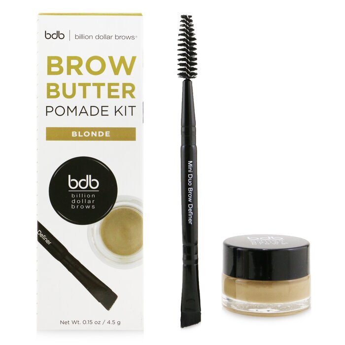 Billion Dollar Brows Augenbrauenbutter-Pomade-Set: Augenbrauenbutter-Pomade + Mini Duo Brow Definer – # Blond, 2 Stück