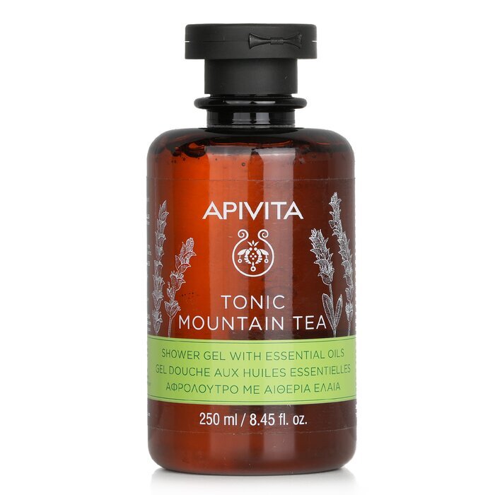 Apivita Tonic Mountain Tea Duschgel mit ätherischen Ölen 250ml/8.45oz