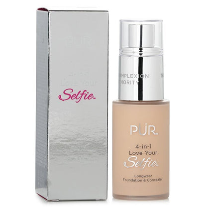 PUR (PurMinerals) 4 in 1 Love Your Selfie Longwear Foundation &amp; Concealer – #LN4 Vanille (helle Haut mit neutralen Untertönen) 30 ml/1 oz