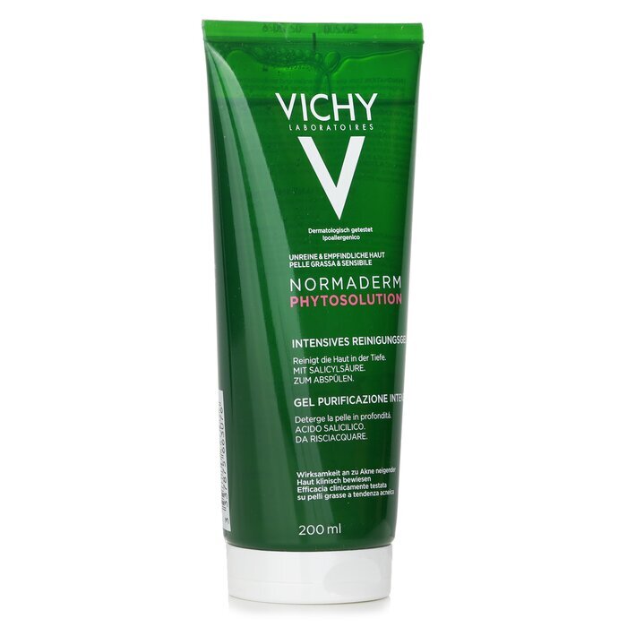 Vichy Normaderm Phytosolution Intensiv-Reinigungsgel (für fettige, zu Unreinheiten neigende und empfindliche Haut) 200 ml/6,76 oz