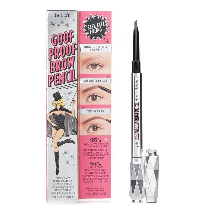 Benefit Goof Proof Augenbrauenstift - Nr. 4,5 (Neutrales Dunkelbraun) 0,34 g/0,01 oz