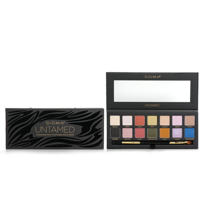 Sigma Beauty Untamed Lidschatten-Palette mit doppelseitigem Pinsel (14x Lidschatten + 1x doppelseitiger Pinsel) 19,32 g/0,68 oz