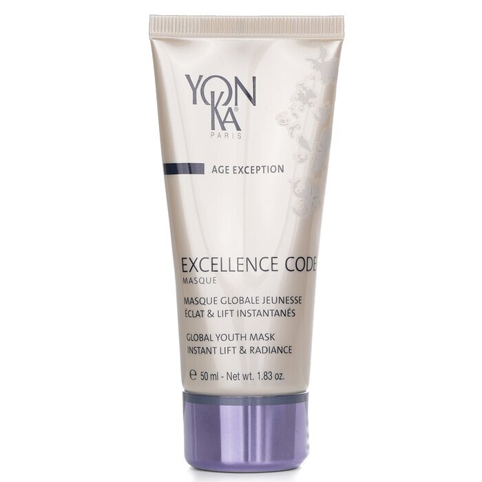 Yonka Age Exception Excellence Code Global Youth Mask mit Nussgras – sofortiges Lifting und strahlende Wirkung, 50 ml