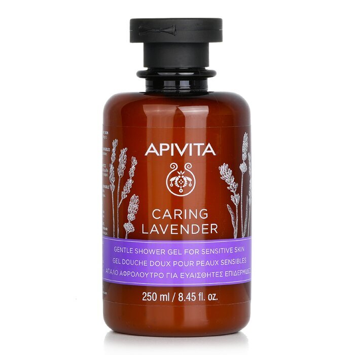 Apivita Caring Lavender Sanftes Duschgel für empfindliche Haut 250ml/8.45oz