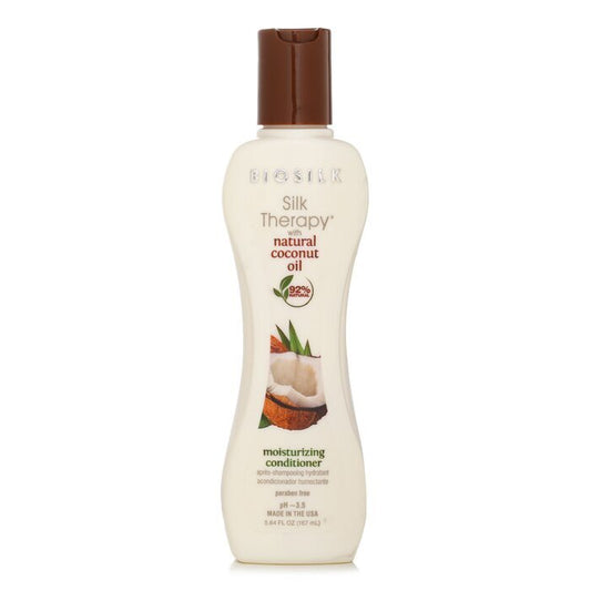 BioSilk Silk Therapy mit feuchtigkeitsspendendem Kokosöl-Conditioner, 167 ml