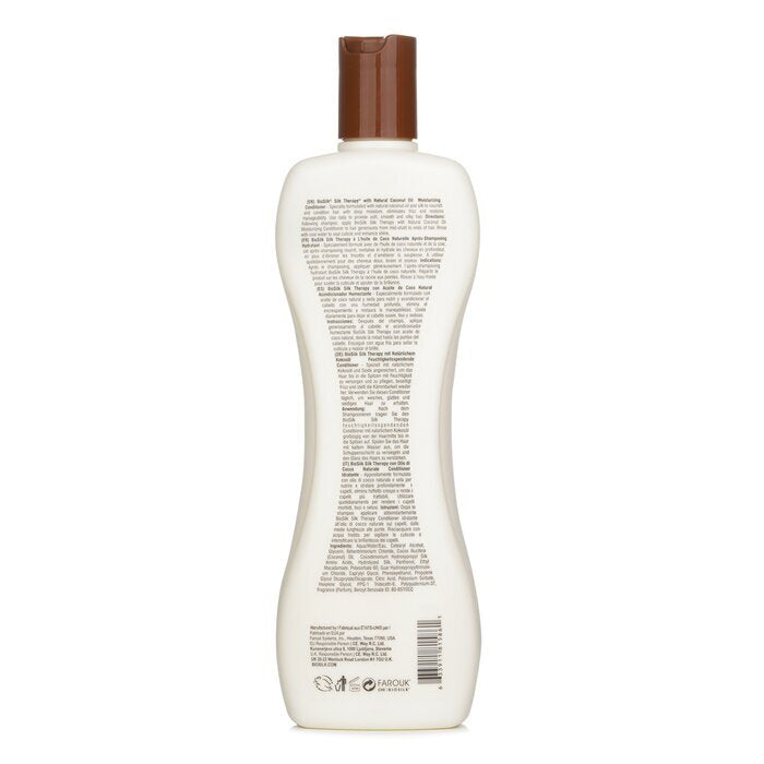 BioSilk Silk Therapy mit feuchtigkeitsspendendem Kokosöl-Conditioner, 355 ml