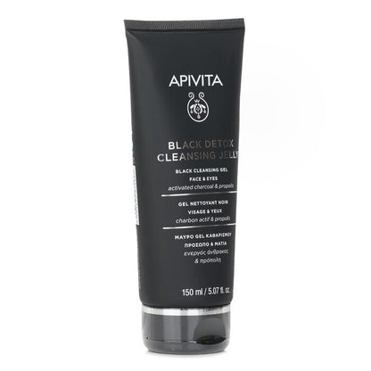 Apivita Black Detox Reinigungsgelee für Gesicht und Augen, 150 ml