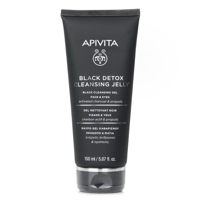 Apivita Black Detox Reinigungsgelee für Gesicht und Augen, 150 ml