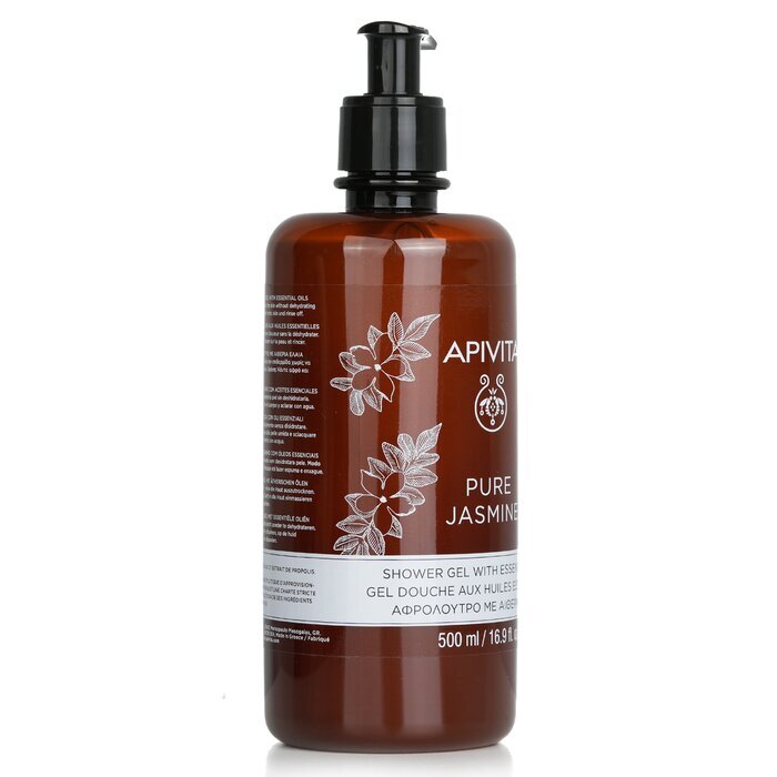 Apivita Pure Jasmine Duschgel mit ätherischen Ölen - Ecopack 500ml/16.9oz