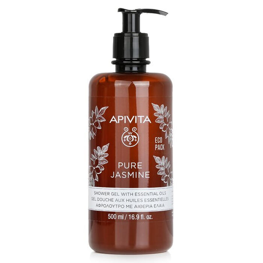 Apivita Pure Jasmine Duschgel mit ätherischen Ölen - Ecopack 500ml/16.9oz