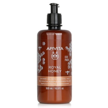 Apivita Royal Honey Cremiges Duschgel mit ätherischen Ölen - Ecopack 500ml/16.9oz