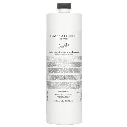 Rossano Ferretti Parma Intenso 03.2 Feuchtigkeitsspendendes und glättendes Shampoo (Salonprodukt), 1000 ml