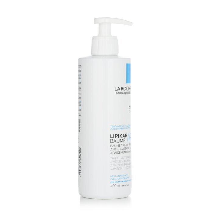 La Roche Posay Lipikar Baume AP+M Balsam mit Dreifachwirkung – Anti-Kratzen, Anti-Ausschlag bei trockener Haut, sofortige Beruhigung, 400 ml/13,5 oz