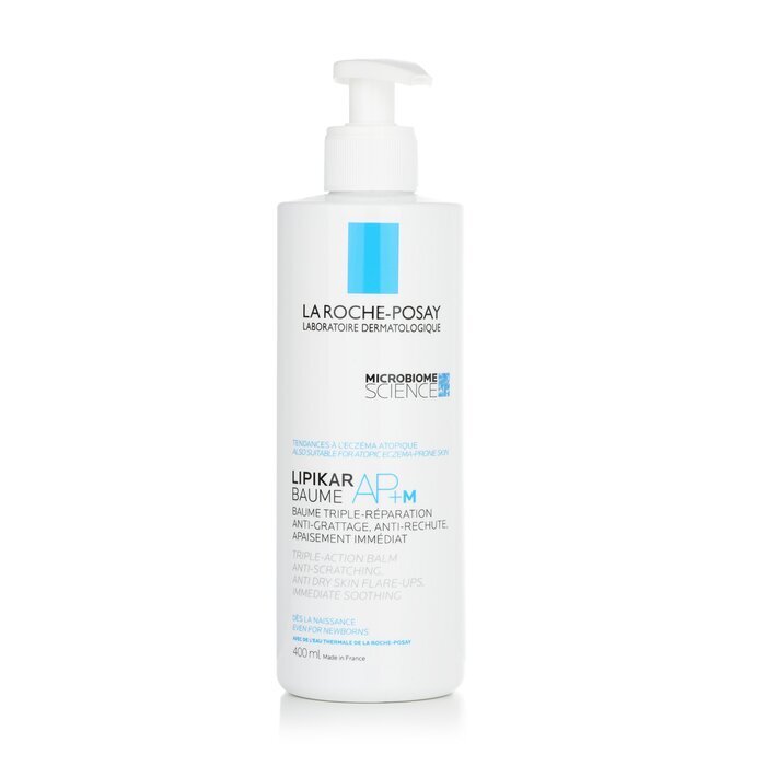 La Roche Posay Lipikar Baume AP+M Balsam mit Dreifachwirkung – Anti-Kratzen, Anti-Ausschlag bei trockener Haut, sofortige Beruhigung, 400 ml/13,5 oz