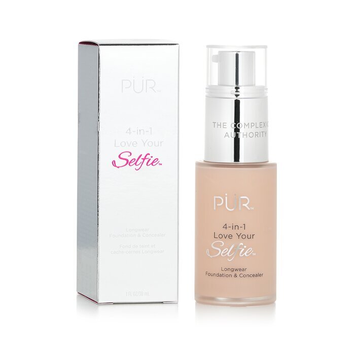 PUR (PurMinerals) 4 in 1 Love Your Selfie Longwear Foundation &amp; Concealer – #LP2 Fair Ivory (Sehr helle Haut mit rosa Untertönen) 30 ml/1 oz