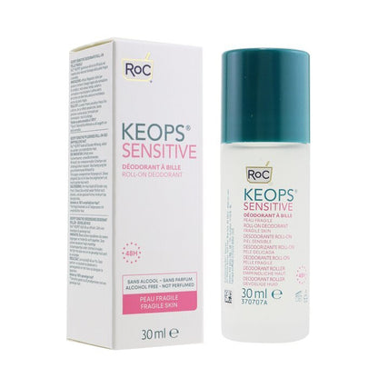 ROC KEOPS Sensitive Roll-On Deodorant 48H - Alcohol Free & Not Perfumed (Fragile Skin) 30ml