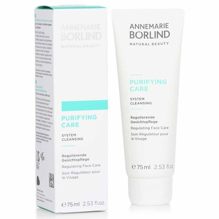 Annemarie Börlind Purifying Care System Reinigende, regulierende Gesichtspflege – für fettige oder zu Akne neigende Haut, 75 ml