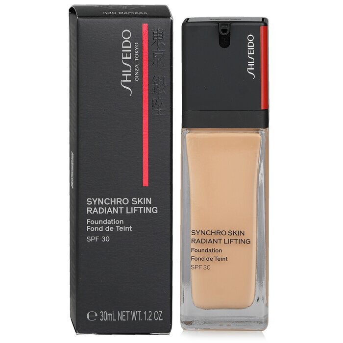 Shiseido Synchro Skin Radiant Lifting Foundation LSF 30 – Nr. 330 Bambus, 30 ml