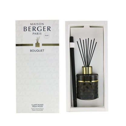 Lampe Berger (Maison Berger Paris) Clarity Grey, vorgefüllter Rattanstäbchen-Diffusor – Frisches Holz, 115 ml