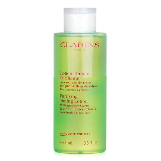 Clarins Reinigende Toning Lotion mit Mädesüß- und Safranblütenextrakten – Mischhaut bis fettige Haut, 400 ml/13,5 oz