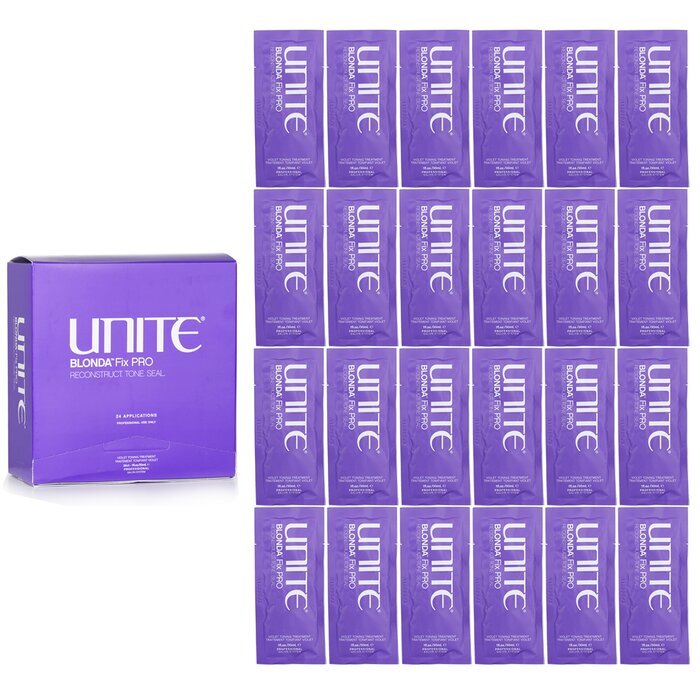 Unite BLONDA Fix PRO Violett-Tönungsbehandlung (Salonprodukt) 24x30ml/1oz