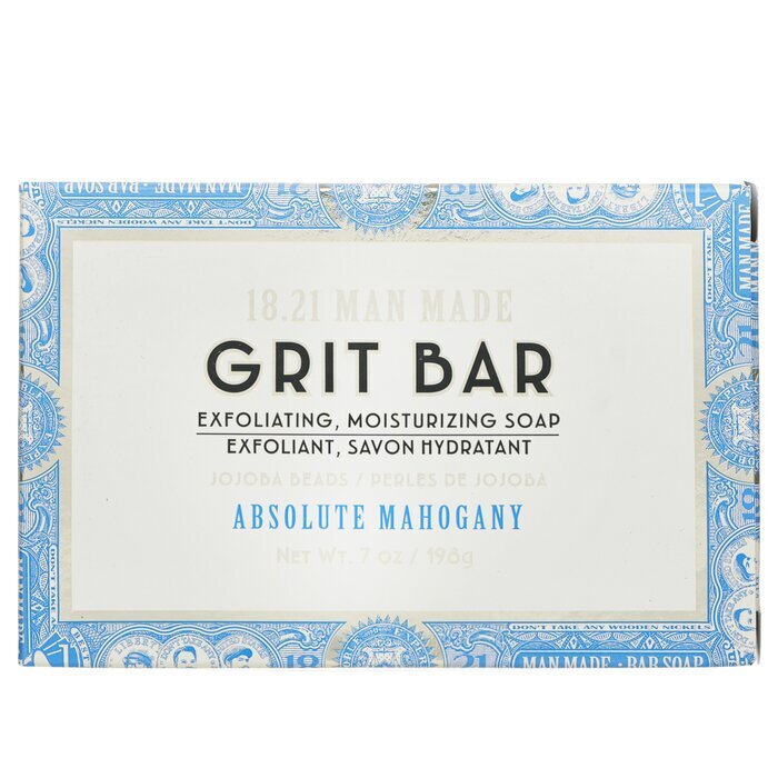 18.21 Man Made Grit Bar - Peeling- und Feuchtigkeitsseife - # Absolute Mahogany 198 g/7 oz