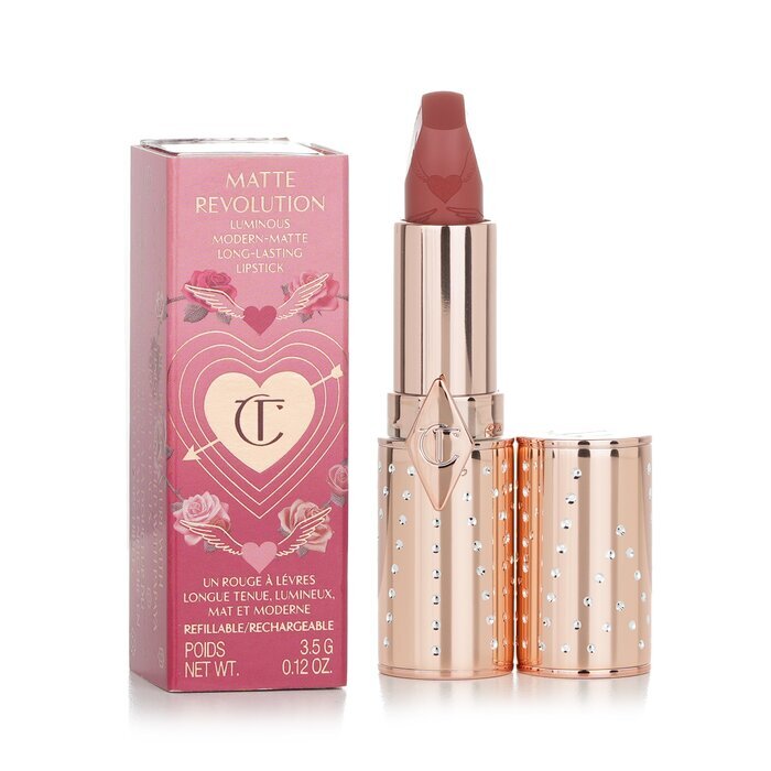 Charlotte Tilbury Matte Revolution Nachfüllbarer Lippenstift (Look Of Love Collection) - # Mrs Kisses (Golden Peachy-Pink) 3,5 g/0,12 oz