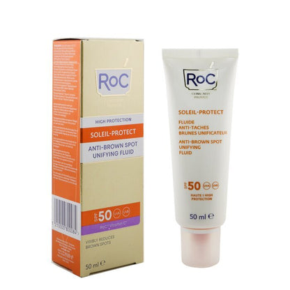 ROC Soleil-Protect Anti-Brown Spot Unifying Fluid SPF 50 UVA & UVB (Visibly reduces Brown Spots) 50ml