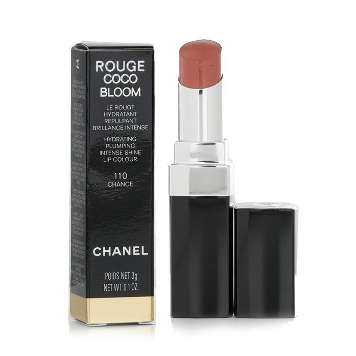 Chanel Rouge Coco Bloom Feuchtigkeitsspendender, aufpolsternder Lippenstift mit intensivem Glanz – Nr. 110 Chance, 3 g/0,1 oz