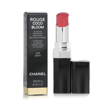 Chanel Rouge Coco Bloom Feuchtigkeitsspendender, aufpolsternder Lippenstift mit intensivem Glanz – Nr. 122 Zenith, 3 g/0,1 oz