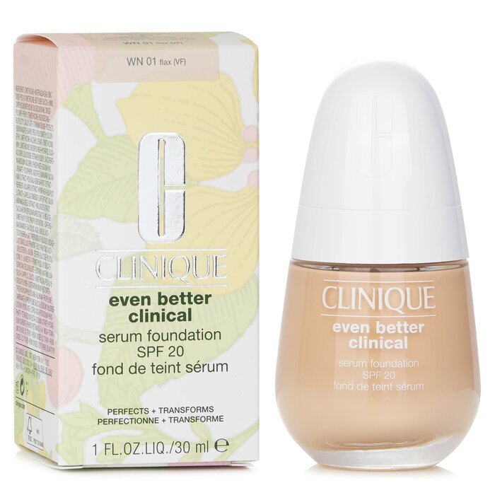 Clinique Even Better Clinical Serum Foundation LSF 20 – Nr. WN 01 Flax, 30 ml