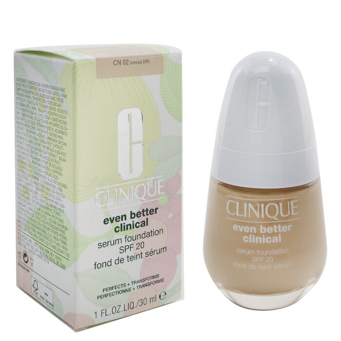 Clinique Even Better Clinical Serum Foundation LSF 20 – Nr. CN 02 Breeze, 30 ml