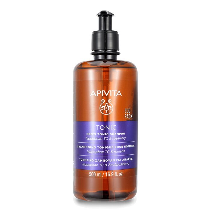 Apivita Men‘s Tonic Shampoo mit Hippophae TC und Rosmarin (für dünner werdendes Haar) 500ml/16,9oz