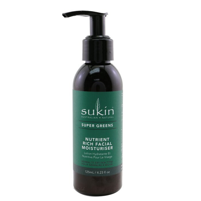 Sukin Super Greens Nutrient Rich Facial Moisturiser (Normal To Dry Skin Types) 125ml/4.23oz