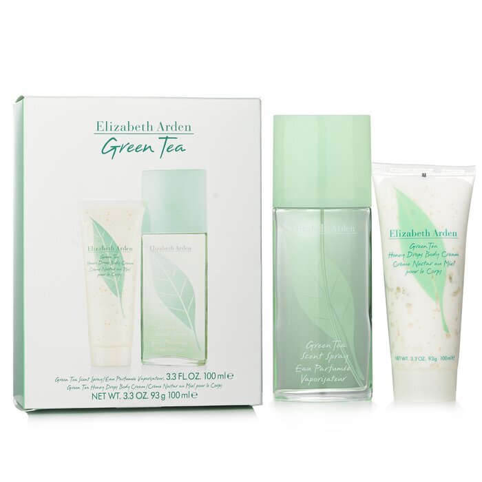 Elizabeth Arden Green Tea Coffret: Eau Parfumee Spray 100 ml + Honey Drops Körpercreme 100 ml, 2 Stück