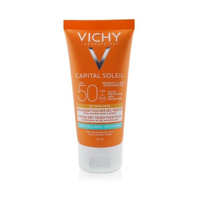 Vichy Capital Soleil Mattierendes BB getöntes Gesichtsfluid Dry Touch LSF 50 (wasserfest) 50 ml