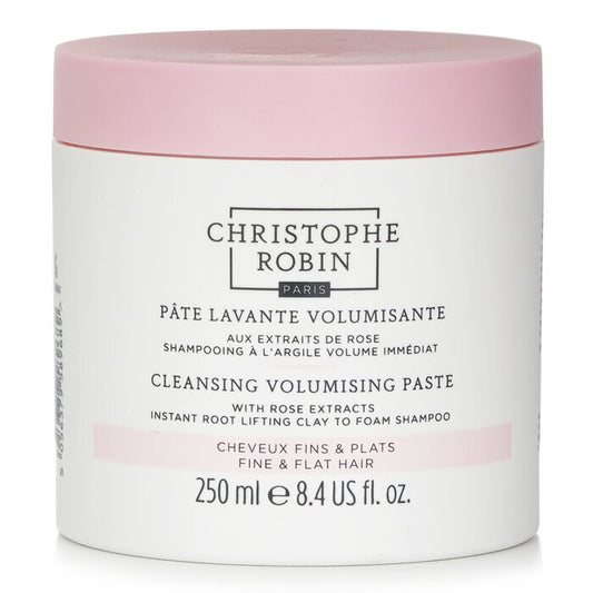 Christophe Robin Reinigende Volumenpaste mit Rosenextrakten (Shampoo mit Tonerde und Schaum zur sofortigen Haarwurzelanhebung) – feines und plattes Haar, 250 ml/8,4 oz