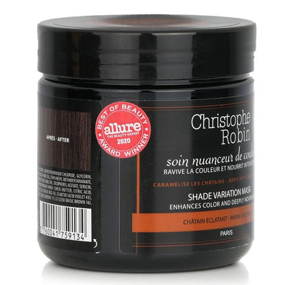 Christophe Robin Shade Variation Mask (verstärkt die Farbe und pflegt tiefenwirksam) – Warm Chestnut 250 ml/8,33 oz