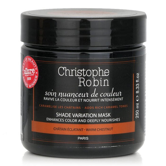 Christophe Robin Shade Variation Mask (verstärkt die Farbe und pflegt tiefenwirksam) – Warm Chestnut 250 ml/8,33 oz