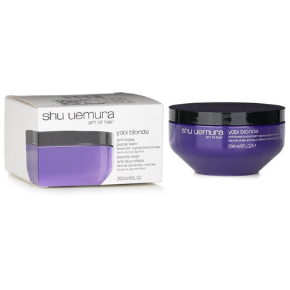 Shu Uemura Yubi Blonde Anti-Brass Purple Balm (Haarmaske) – gebleichtes, gesträhntes Blond, 200 ml/6 oz