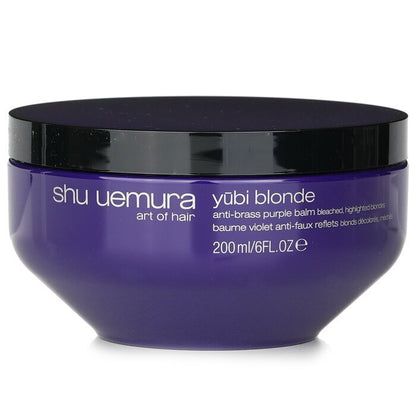 Shu Uemura Yubi Blonde Anti-Brass Purple Balm (Haarmaske) – gebleichtes, gesträhntes Blond, 200 ml/6 oz