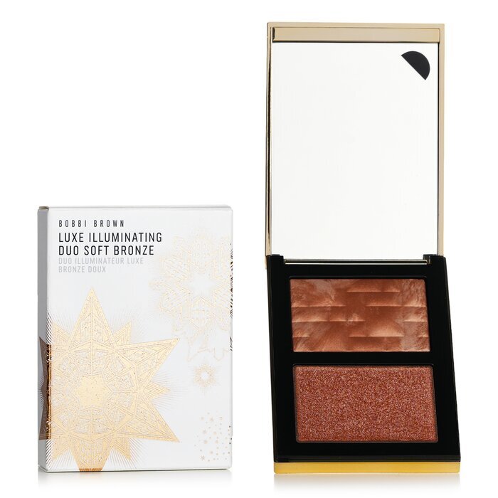 Bobbi Brown Luxe Illuminating Duo (Highlighting-Puder + Schimmernder Puder) – # Soft Bronze, 6,5 g/0,22 oz