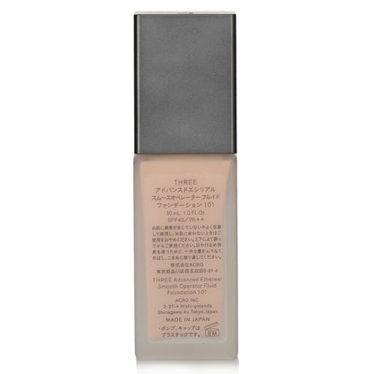 THREE Advanced Ethereal Smooth Operator Fluid Foundation SPF40 – Nr. 101, 30 ml