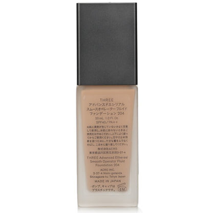 THREE Advanced Ethereal Smooth Operator Fluid Foundation SPF40 – Nr. 204, 30 ml