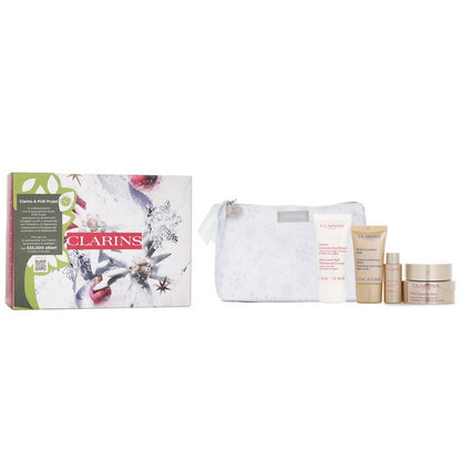 Clarins Nutri-Lumiere-Kollektion: 4 Stück + 1 Beutel