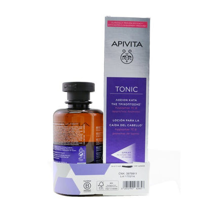 Apivita Haarausfall-Lotion mit Hippophae TC und Lupinenprotein, 150 ml, GRATIS Men‘s Tonic Shampoo, 250 ml, 2 Stück