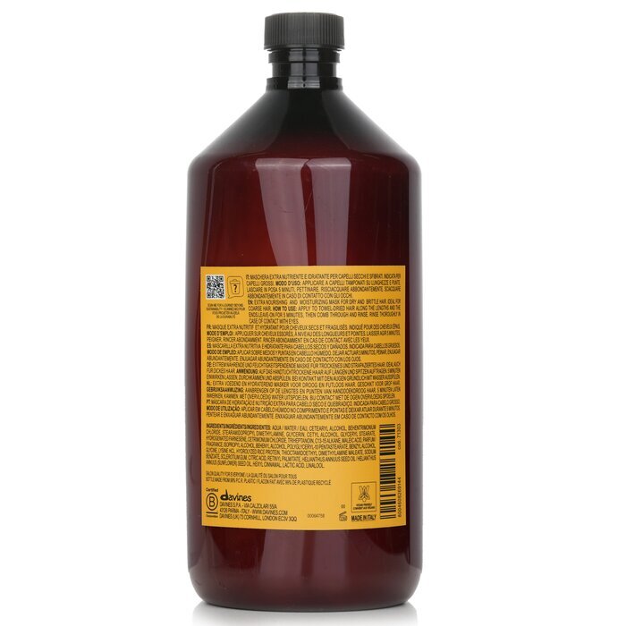 Davines Naturaltech Nourishing Vegetarian Miracle Mask (Für brüchiges Haar) 1000 ml